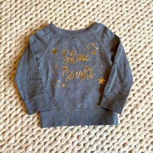 Peek Girls Shine Bright Sweatshirt Size XS